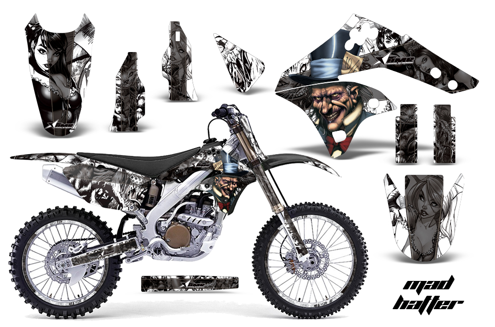 Kawasaki KX250F 06-08 Graphics Kit MH WB NPs